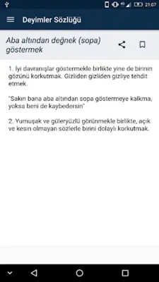 Deyimler ve Açıklamaları Sözlü android App screenshot 5